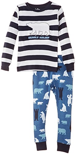 Hatley Little Boys' Pajama Set Polar Bear Boy Bearly Asleep