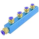 uxcell　空気圧のクイックカプラ　4mm ― 6mm 　ワンタッチ　マニクイックコネクタ