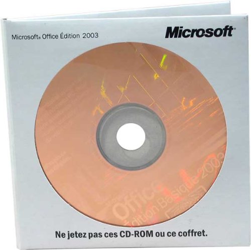 Office 2003 Standard (Word, Excel, Outlook, PowerPoint) version COMPLETE - 1 poste - 2 CD sous blister