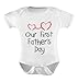 Our First Father's Day Gift - Daddy and Me Cute Bodysuit Baby Onesie