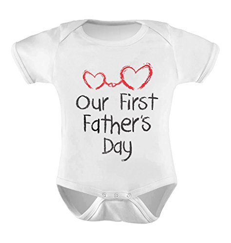 Our First Father's Day Gift - Daddy and Me Cute Bodysuit Baby Onesie