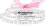 Faith, Hope, and Love Silver Bead Stretch Bracelet Set