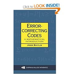 Error-correcting Codes: A Mathematical Introduction (Chapman & Hall Mathematics)