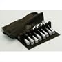 BROWN SILVER CLOTH FLATWARE HOLDER - DRAWER LINER PAD- BROWN SILVER CLOTH
