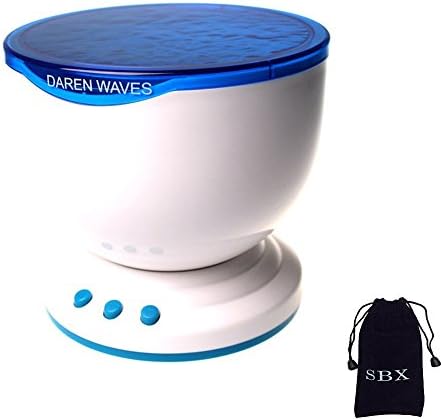 SBXDIO® Ocean Daren Sea Waves Projector Lamp MP3 iPhone Speaker LED Night Light