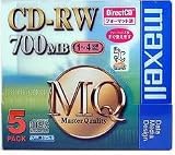 日立マクセル CDRW 700MB ダイレクト 5枚 [CDRWD80MQ1P5S]