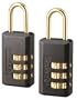 Master Lock 646T Set-Your-Own Combination Luggage Lock, 13/16-Inch, 2-Pack