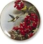 Wild Wings Songbird Plates - Hummingbird in Granium