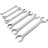 TEKTON 2655 Flare Nut Wrench Set, Metric, 6-Piece