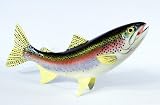 Handpainted Rainbow Trout Statue Game Fish Replica 18