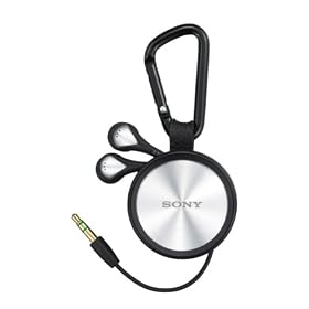 Sony MDR-KX70LW B Earbud headphones with retractable cords by Sony