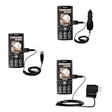 Deluxe Kit for the Samsung SGH-i550w includes a USB cable with Car and Wall Charger - Gomadic Brand w/ TipExchange Technology