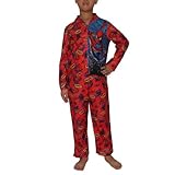 2 PCS SET: Boys Or Girls SPIDER-MAN Fleece Sleepwear Pajama Top & Pants Set - Red & Blue (Size: 8) 2 PCS SET: Boys Or Girls SPIDER-MAN Fleece Sleepwear Pajama Top & Pants Set - Red & Blue (Size: 8)
