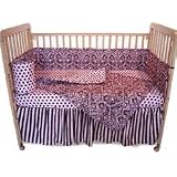 DAMASK - 4-pc bedding set pink/brown