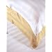 Luxury Wrinkle Free Egyptian Cotton Blend 300tc Sheet Deep Pocket Sheet Set-sateen Stripe; Full, White