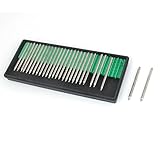 uxcell　ダイヤモンドバー　研削ポイント　18#　ボールヘッド　合金　ヘッド径2mm　27個