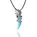 Kaariag Punkin® Wolf Tooth Pendant Agate Necklace For Men