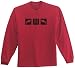 Show Jumper Squares Horse & Rider Red Long Sleeve T-Shirt