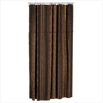Click here for CALVIN JACQUARD BROWN GOLD BATHROOM SHOWER CURTAIN prices
