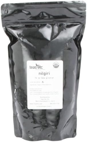 Teas Etc Nilgiri Organic Loose Leaf Black Tea 16 oz.