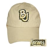 FITTED COTTON WASH CAP HAT BAYLOR BEARS KHAKI MEDIUM