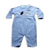 Nick & Nora - Infant Boys Long Sleeve Fleece Coverall, Light Blue (Size 12Months)