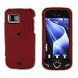 Premium Red Rubberized Snap-On Cover Hard Case Cell Phone Protector + Optional Detachable Belt Clip for Samsung Mythic A897