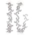 yellow stone drop earrings CZ b