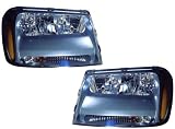 2006-2007 (06 07) Chevy Chevrolet Trailblazer Headlight Assembly (LT) - One Pair(One Set - Both Left and Right Sides) - DOT Certified Headlight