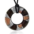 Murano Glass Chocolate Round Pendants