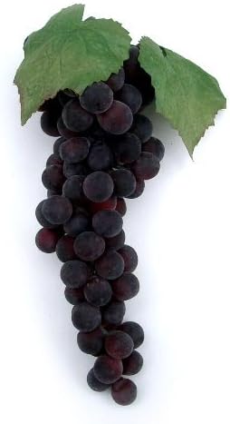 Artificial Concord Grape Cluster, 11"
