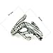 JK Alien monster Punk Gothic jewelry Silver/Gold Color Metal Adjustable Fashion Statement Ring (Silver)