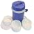 Food Flask with three inner pots 1.8 ltr capacity (colours may vary)