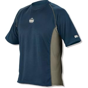 CORE Performance Work Wear 6420 Short Sleeve Shirt, Navy, Large by 