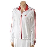 Womens Adidas Response Court Jacket - White/Cherry Pink