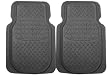 2Piece BLACK Rubber ALL Weather Floor Mats (Front Mats) - 600 Series