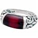 Silver Filigree Ring with Carnelian Stone
