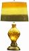 Lite Source LS-20536 Orabella Art Glass Table Lamp with Night Light, Painted Shade