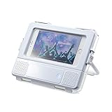 サンワダイレクト iPhone6s Plus スマートフォン 防水スピーカー スタンド機能付 2W 電池駆動 カメラ撮影対応 400-SP061