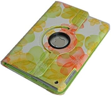 FOOMY iPad mini Cover,360 Degree Rotating Lucky Floral Lightweight Smart-shell Stand Cover Case with Smart Cover Auto Sleep/Wake (Green)