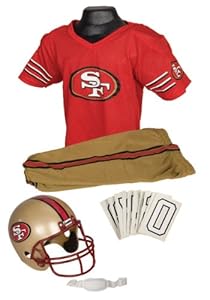 Franklin Sports NFL San Francisco 49ers Deluxe Youth Uniform Set, Small