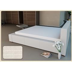 Design Bond-Lederbett Doppelbett Bond-Leder 160 x 200 Bett inkl. Lattenrost rein-weiss - weitere Gr�ssen verf�gbar!