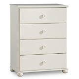 Sand Castle 4-Drawer Chest - Pure White