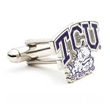 TCU Horned Frog NCAA Logod Executive Cufflinks w/ Jewelry Box