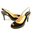 Cole Haan /Cole Haan Nike Air/ G series-*Carma OT Sling Blk Patent D24218--Women's Shoes/Sling Shoes