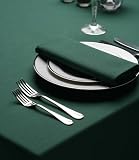 Signature Forest Green Circular Tablecloth 132cm