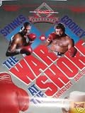 MICHAEL SPINKS VS GERRY COONEY BOXING POSTER WAR AT THE SHORE (BOXING)