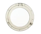 Nickel Porthole Mirror - 20 Inch Diameter