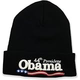 Barack Obama 44th President Knitted Beanie (Black)