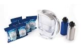 Brita Anniversary Pack Elemaris XL White + Cartridges + 2 Aluminium Sports Bottles